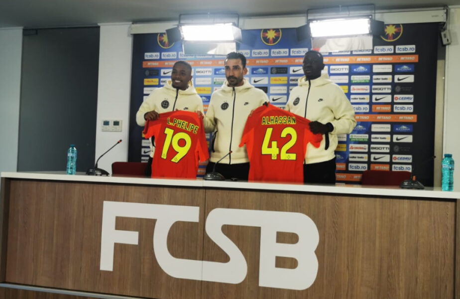 Baba Alhassan și Luis Phelipe au fost prezentați oficial de FCSB. Ce au spus despre presiunea venită din partea lui Gigi Becali