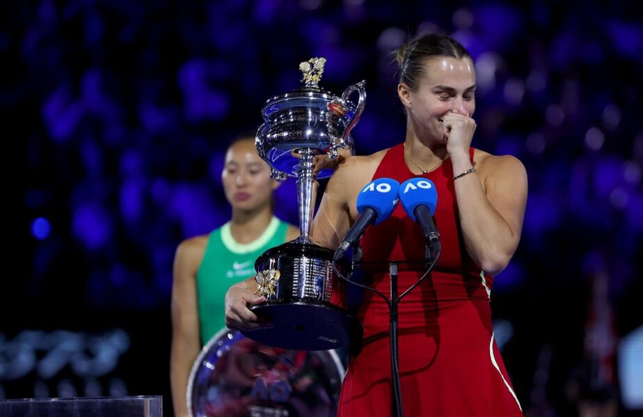 Aryna Sabalenka a avut un discurs emoționant, după ce a câștigat Australian Open 2024: „O să plâng. Am uitat ce voiam să zic”
