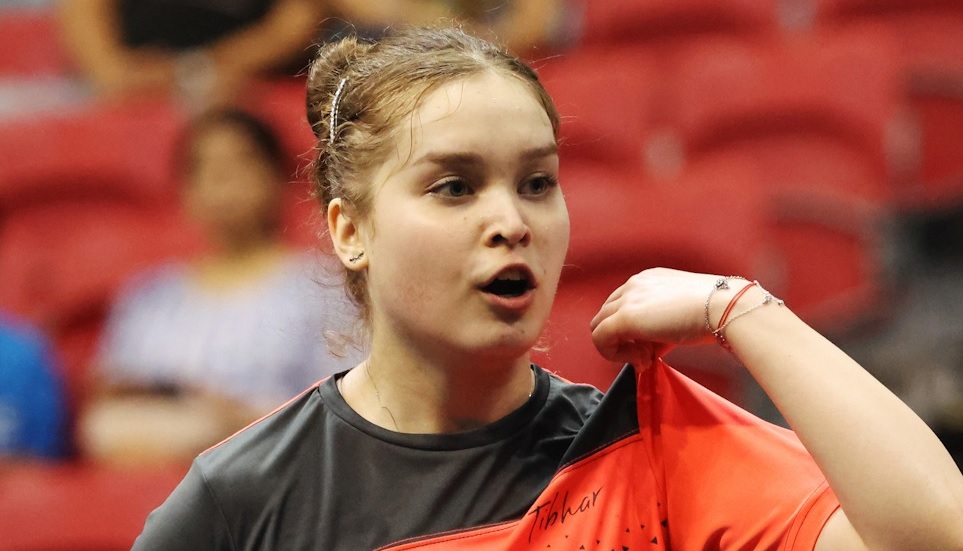 Elena Zaharia, în finala probei de simplu la Campionatul European U21 de tenis de masă