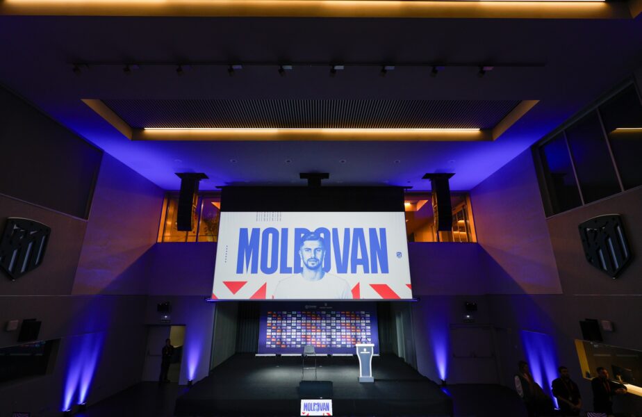 Horaţiu Moldovan a fost prezentat de Atletico Madrid pe Metropolitano! Imagini spectaculoase cu internaţionalul român