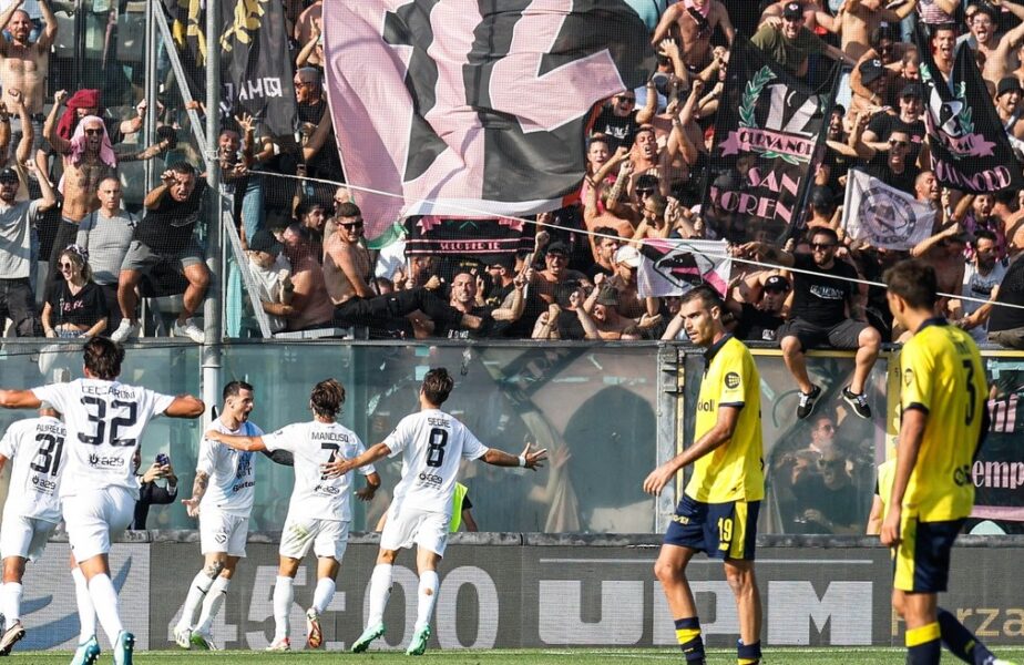 Palermo – Modena 4-2, în AntenaPLAY. Nedelcearu, titular în victoria cu care gazdele au urcat pe locul 6 în Serie B