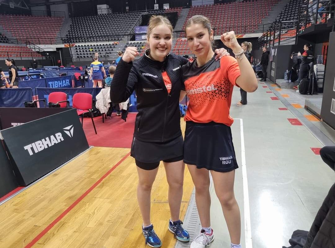 Bianca Mei-Roşu şi Elena Zaharia au câştigat medalia de aur la Campionatul European U21 de tenis de masă