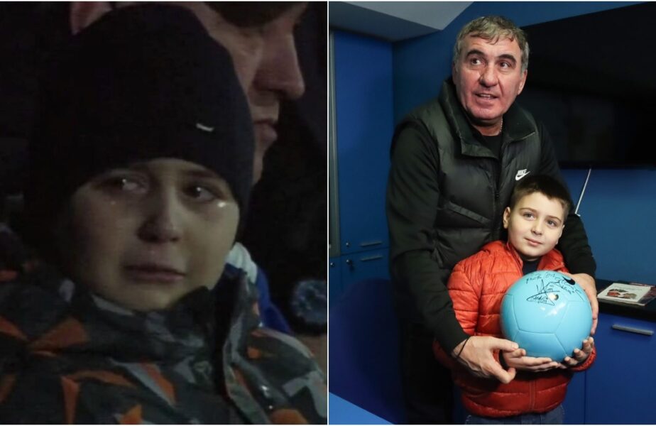 Gică Hagi, întâlnire emoţionantă cu copilul care a plâns în hohote după înfrângerea cu Dinamo: „Dumi a primit un cadou special”