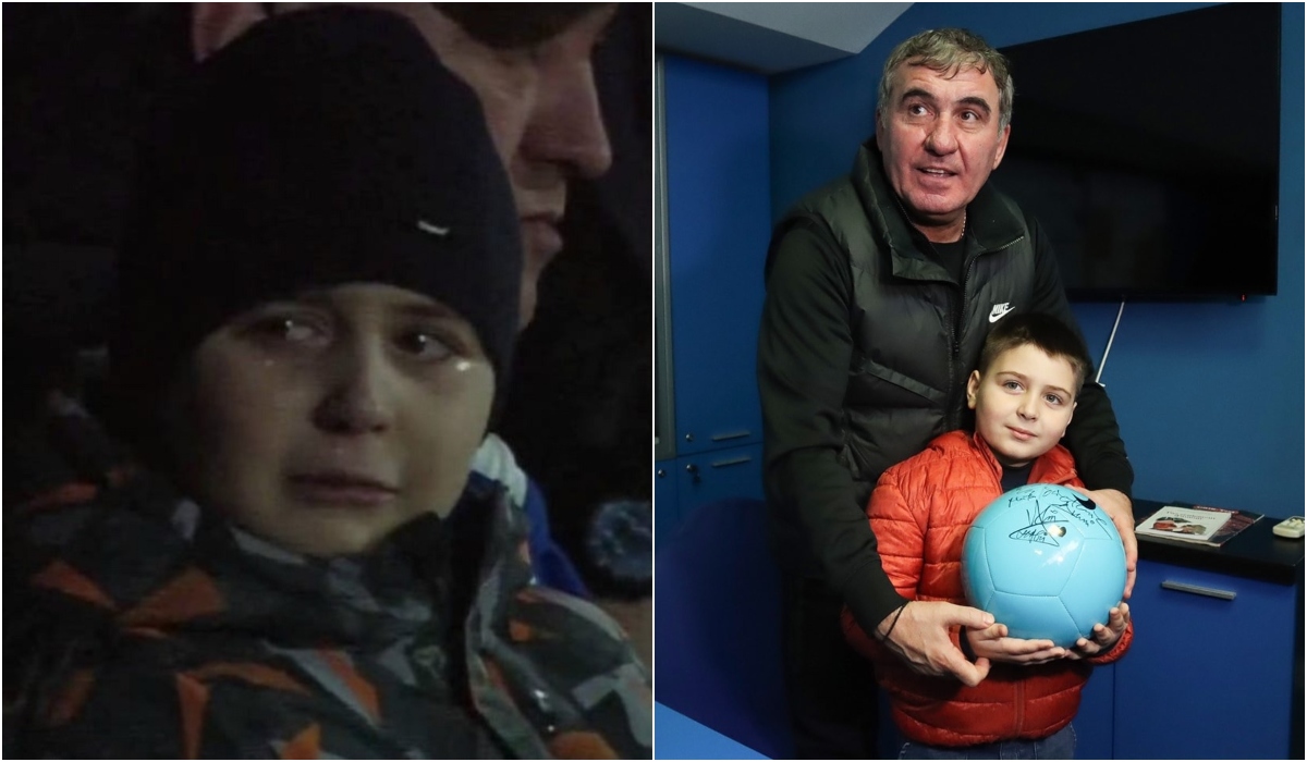 Gică Hagi, întâlnire emoţionantă cu copilul care a plâns în hohote după înfrângerea cu Dinamo