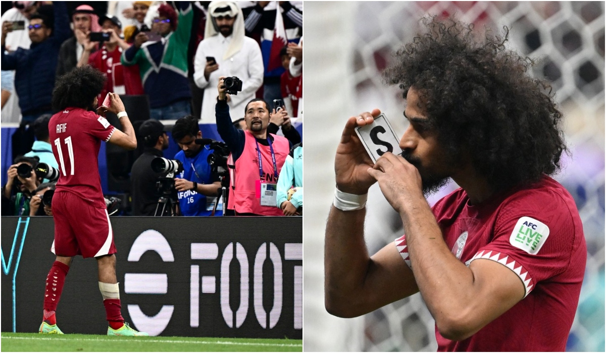 A înscris în finala Cupei Asiei şi a făcut un moment de magie chiar pe teren! Imagini colosale cu „eroul Qatarului, Akram Afif