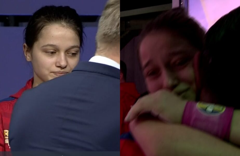 Mădălina Miron a început să plângă după ce a câştigat medalia de bronz la stilul aruncat, în proba de 45 de kilograme