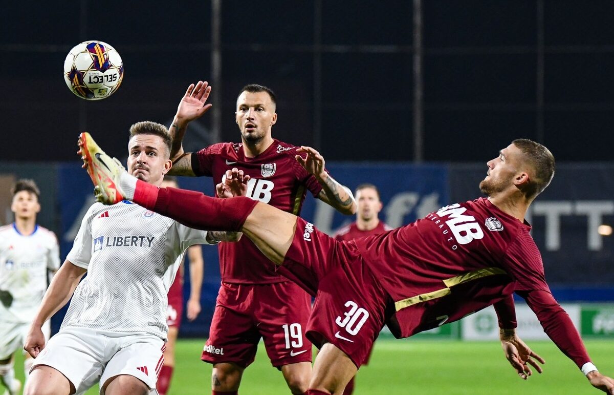 Oţelul Galaţi – CFR Cluj 2-2. Două puncte uriaşe pierdute de echipa lui Adrian Mutu în lupta la titlu