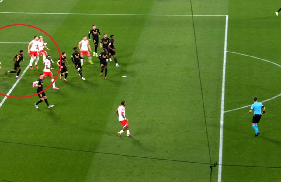 Fază controversată în Leipzig – Real Madrid! Gol anulat încă din minutul 2, după intervenţia VAR-ului
