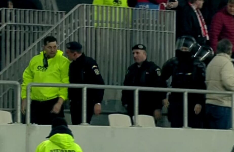Scandal uriaş la Dinamo – Hermannstadt 1-0! Şeful firmei de pază a fost ridicat de jandarmi şi scos din stadion