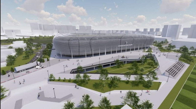 Viitorul stadion din Hunedoara / Primăria Hunedoara