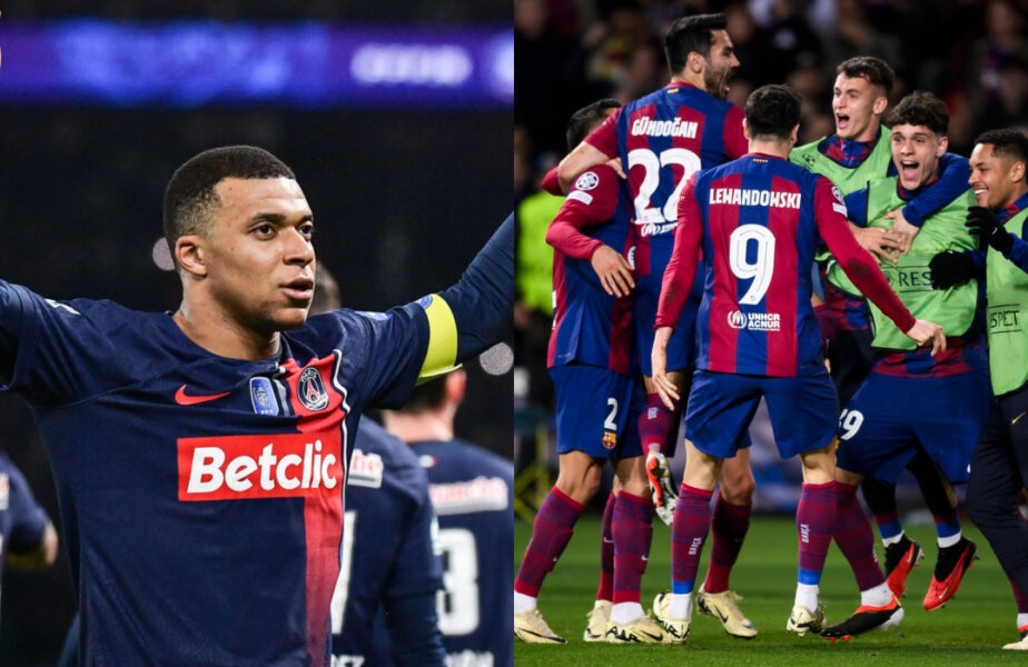 Un nou duel între PSG și Barcelona, în sferturile UEFA Champions League. Mbappe și vedetele lui Xavi, gata de spectacol