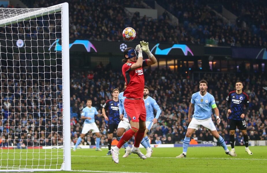 Gafa uriaşă din Manchester City – FC Copenhaga a adus aminte de Karius! Seară de coşmar pentru portarul danezilor