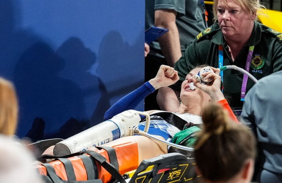 Momente dureroase la Campionatele Mondiale indoor de la Glasgow: Margot Chevrier s-a accidentat grav şi a ajuns direct la spital