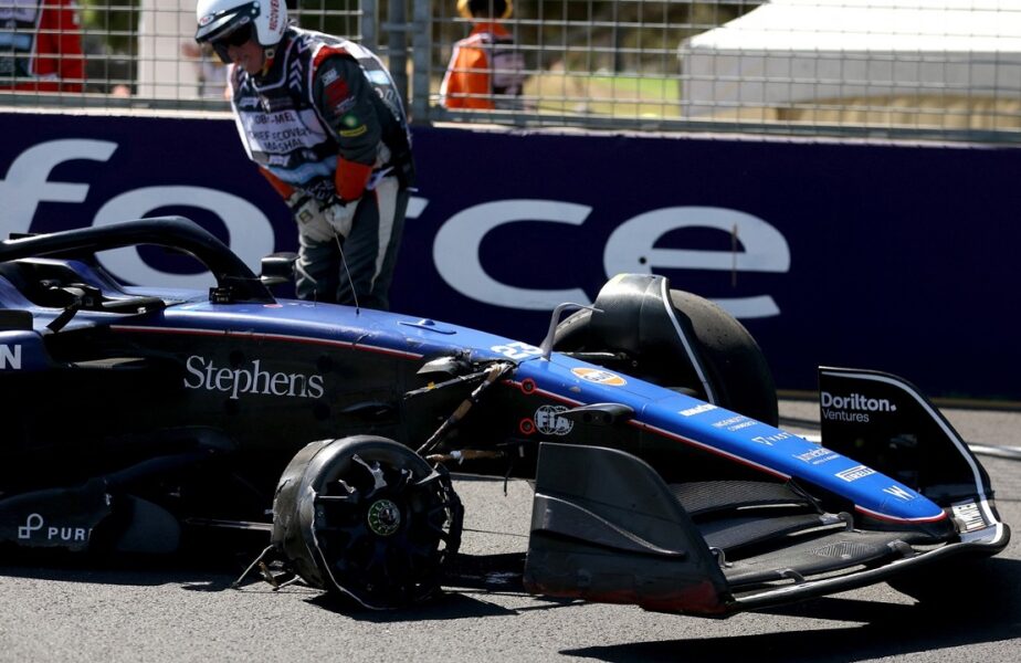 Accident teribil în antrenamentele din Formula 1! Alex Albon şi-a făcut praf monopostul, în Australia