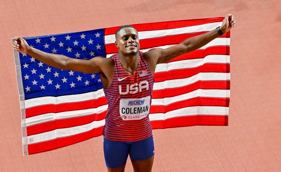 Christian Coleman, campion mondial la 60 metri indoor, la Glasgow