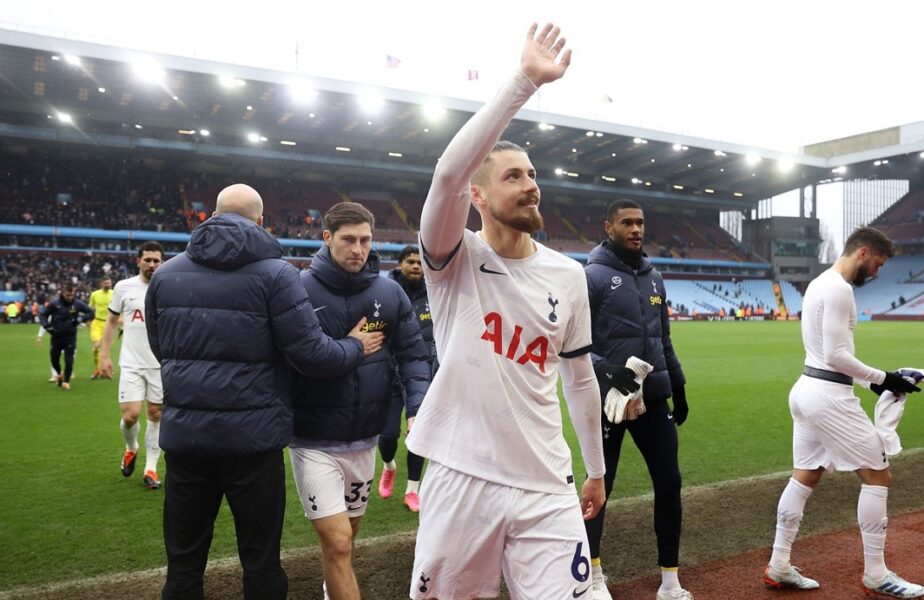 Radu Drăguşin, lăudat de antrenorul lui Tottenham după meciul cu Aston Villa! Ce a declarat Ange Postecoglou
