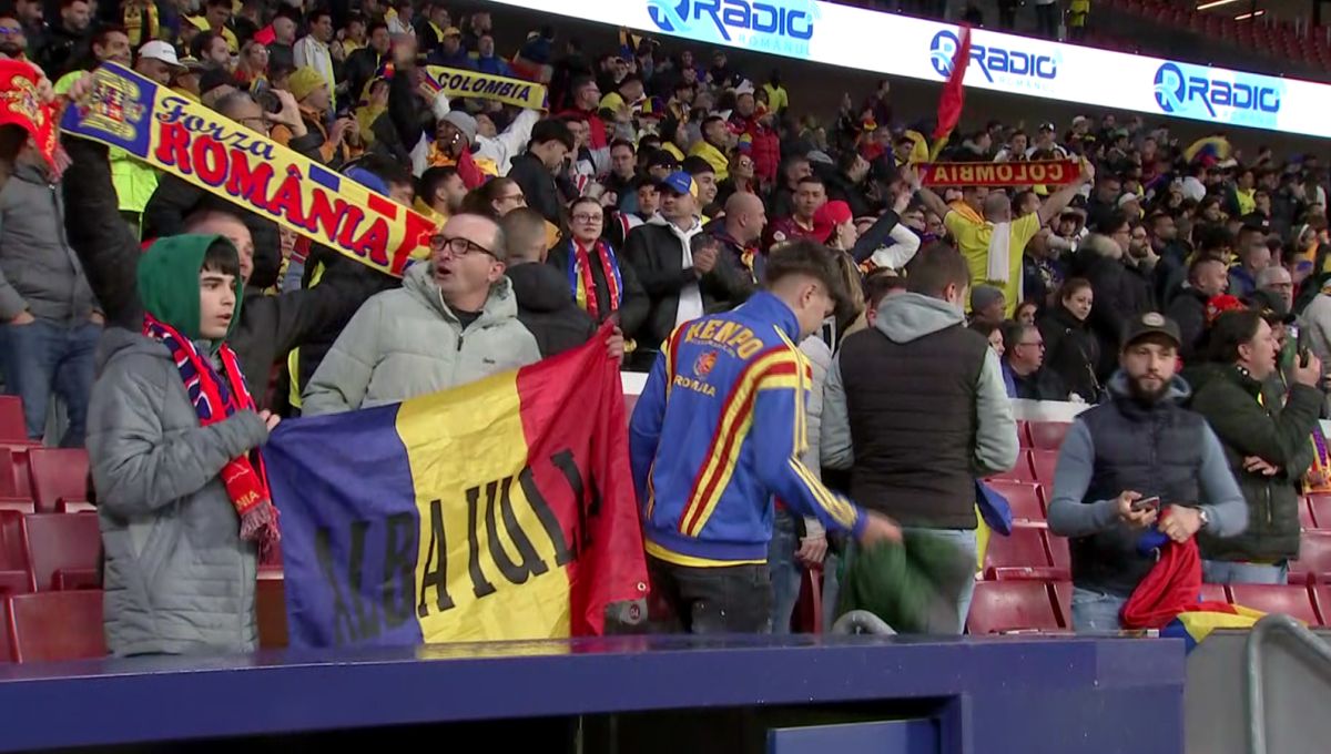 Fanii români nu au uitat de războiul dintre FCSB şi CSA Steaua nici la meciul Columbia – România! Ce banner au afişat