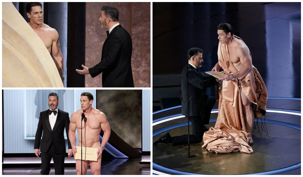 John Cena a apărut complet gol la Gala Premiilor Oscar 2024. Apariţie şocantă pe scenă