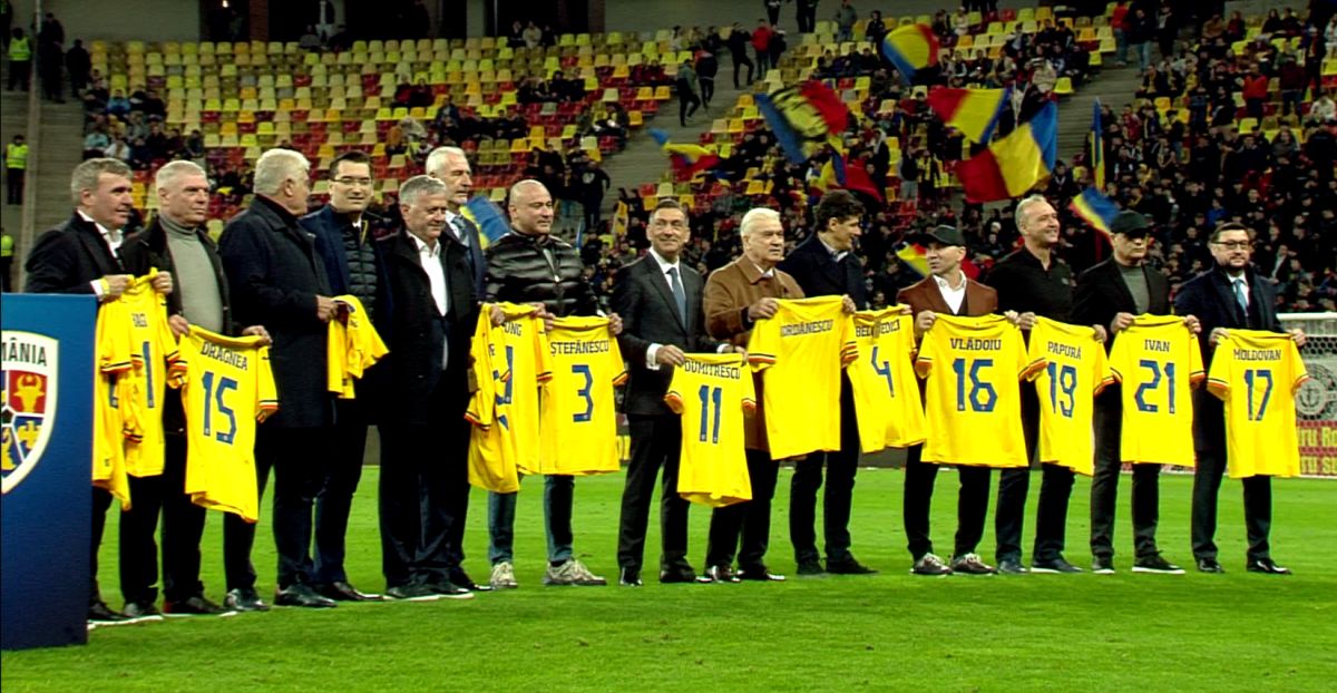 Gică Hagi, Ilie Dumitrescu, Miodrag Belodedici şi Anghel Iordănescu, printre legendele omagiate pe Arena Naţională!