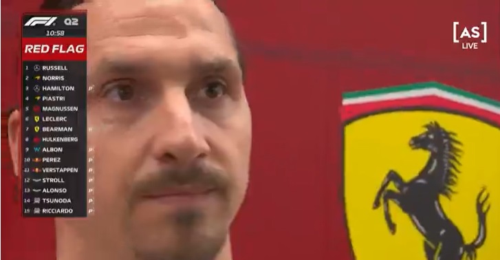 Unde a fost surprins Zlatan Ibrahimovic în timpul calificărilor pentru Marele Premiu de Formula 1™ al Arabiei Saudite