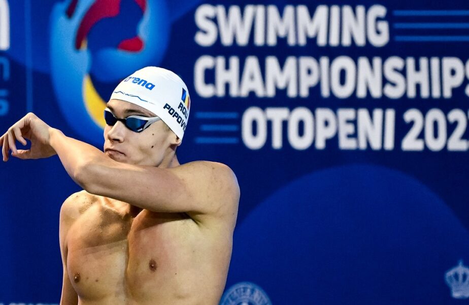 David Popovici a câștigat medalia de aur la proba de 200m liber, de la Campionatul Național de înot în bazin de 50m