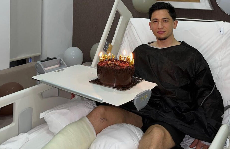 Olimpiu Moruțan s-a fotografiat cu tortul pe patul de spital și a oferit prima reacție, după ce a fost operat de ziua lui!