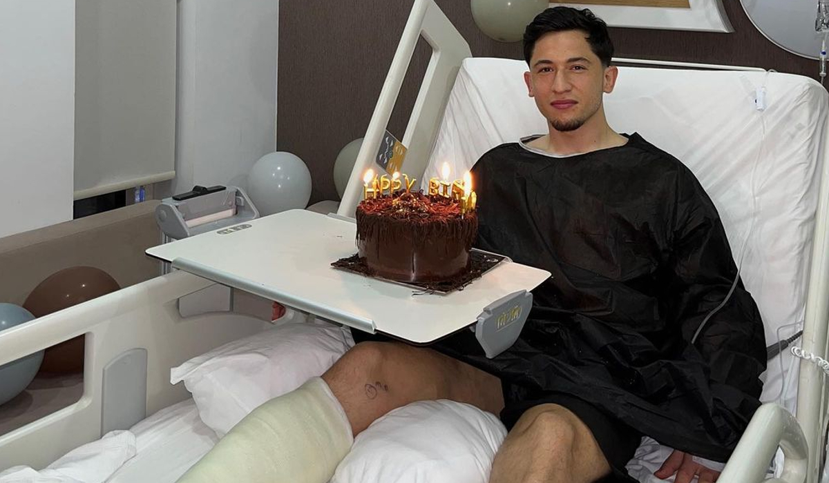 Olimpiu Moruțan s-a fotografiat cu tortul pe patul de spital și a oferit prima reacție, după ce a fost operat de ziua lui!