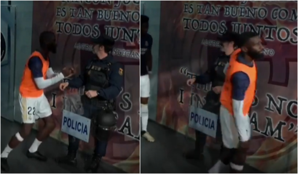 Antonio Rudiger a încercat să sperie un poliţist înainte de Real Madrid – Barcelona. Reacţia virală a omului legii