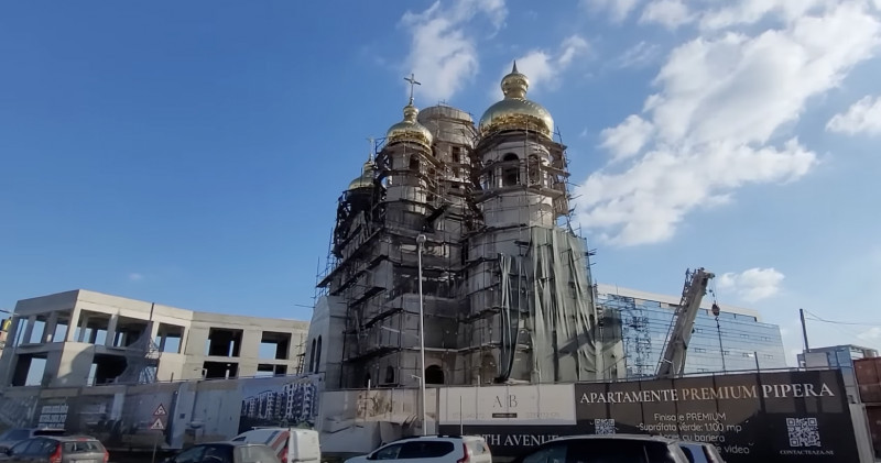 Biserica pe care o construiește Gigi Becali / Captură Youtube