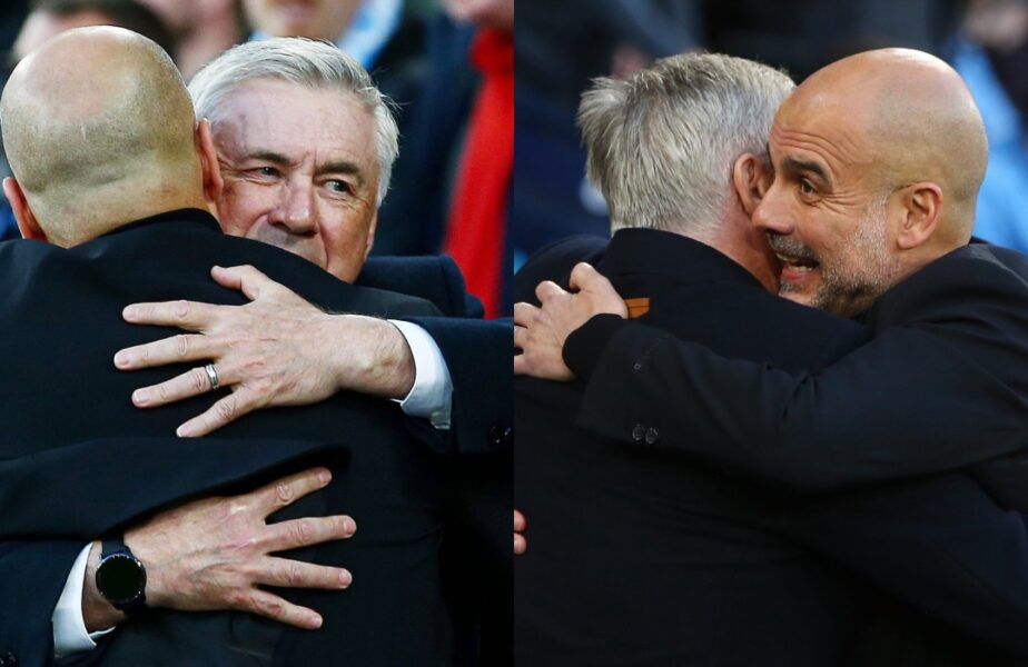 Carlo Ancelotti şi Pep Guardiola, moment superb la finalul meciului Manchester City – Real Madrid: „E un gentleman”