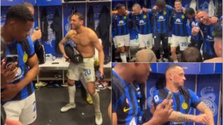 Inter a sărbătorit titlul pe muzică românească! Imagini fabuloase cu hora din vestiar. Piesa care a declanșat nebunia la Milano