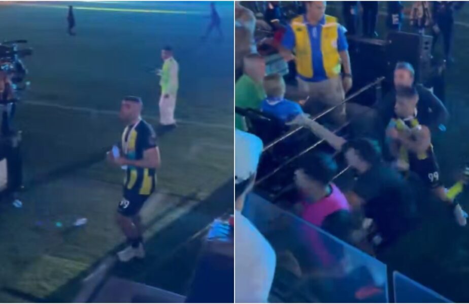 Imagini şocante în Arabia Saudită! Colegul lui Benzema a fost lovit cu biciul de un spectator. Scene de necrezut