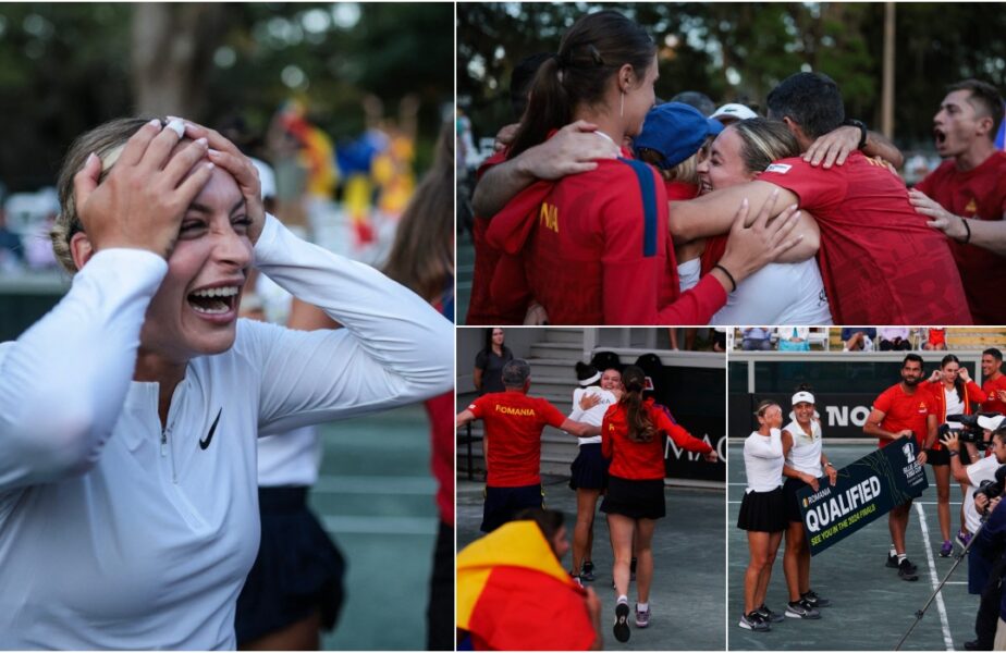 Imagini fabuloase după calificarea României la turneul final BJK Cup. Ana Bogdan și Jaqueline Cristian, cu ochii în lacrimi!