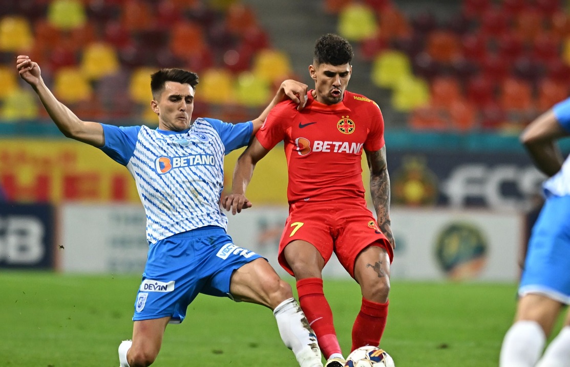 FCSB – Universitatea Craiova 2-0! Florinel Coman a decis derby-ul. Pas uriaş către titlu făcut de echipa lui Elias Charalambous