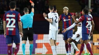 Istvan Kovacs, decizie controversată în Barcelona – PSG! Românul, pus „la zid” de spanioli, după ce l-a eliminat pe Araujo