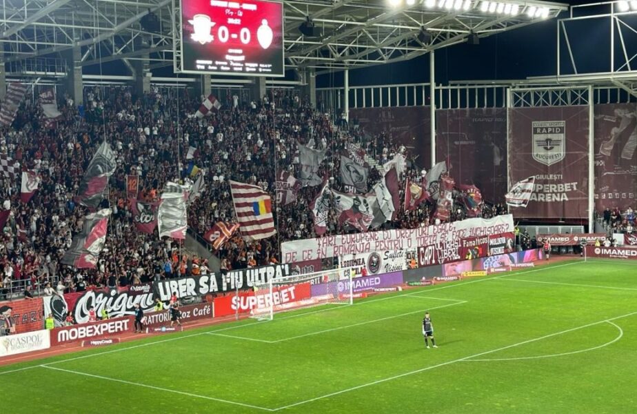 Fanii Rapidului, reacţie vehementă după ce au văzut spectacolul pirotehnic de la Leverkusen! Mesaje dure de protest