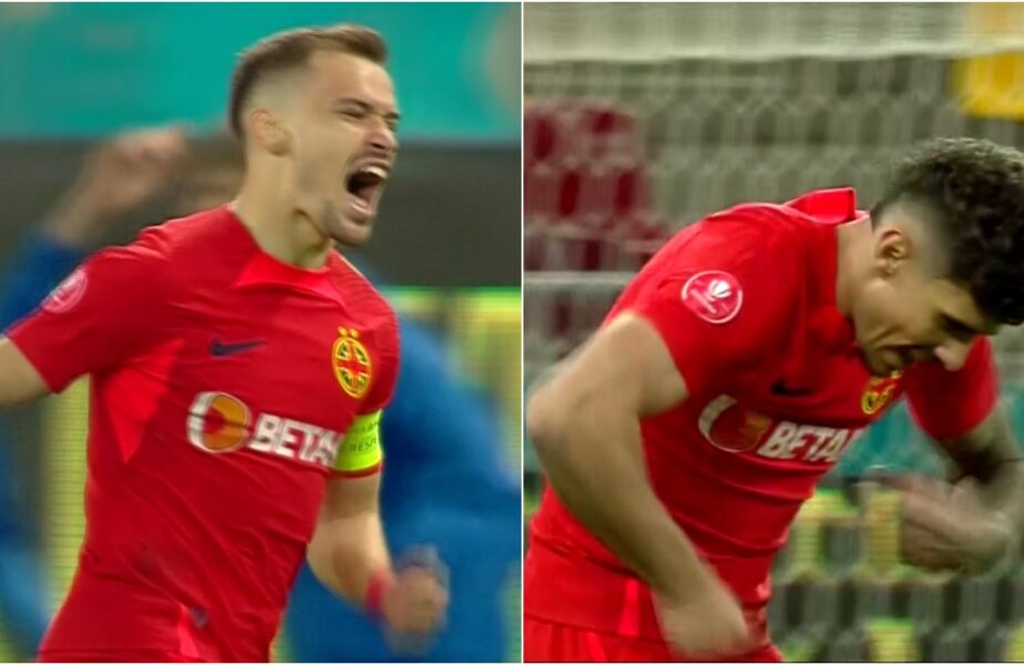Darius Olaru şi Florinel Coman, bucurie nebună în FCSB – Rapid! Starurile liderului au sărbătorit la maximum golul din derby