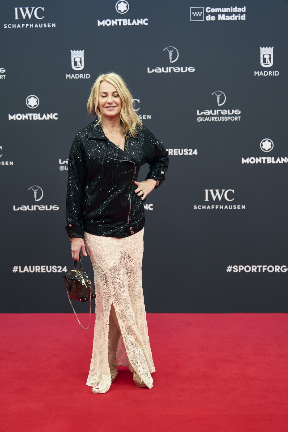 April 22, 2024, Madrid, Madrid, Spain: Nadia Comaneci attends Laureus World Sports Awards Madrid 2024 - Red Carpet at Palacio de Cibeles on April 22, 2024 in Madrid, Spain,Image: 867110598, License: Rights-managed, Restrictions: , Model Release: no