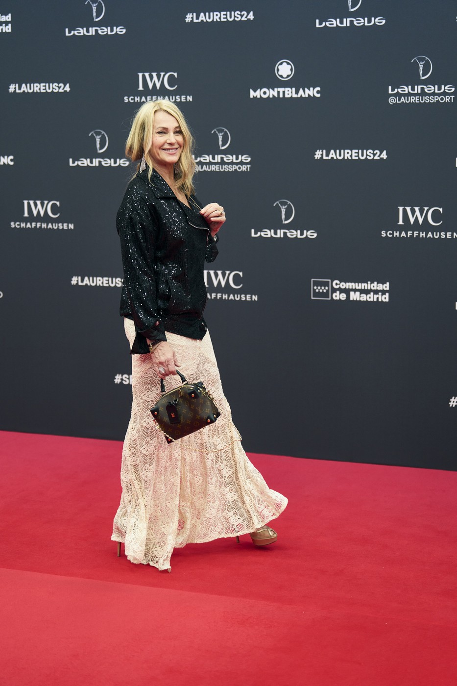 April 22, 2024, Madrid, Madrid, Spain: Nadia Comaneci attends Laureus World Sports Awards Madrid 2024 - Red Carpet at Palacio de Cibeles on April 22, 2024 in Madrid, Spain,Image: 867110610, License: Rights-managed, Restrictions: , Model Release: no