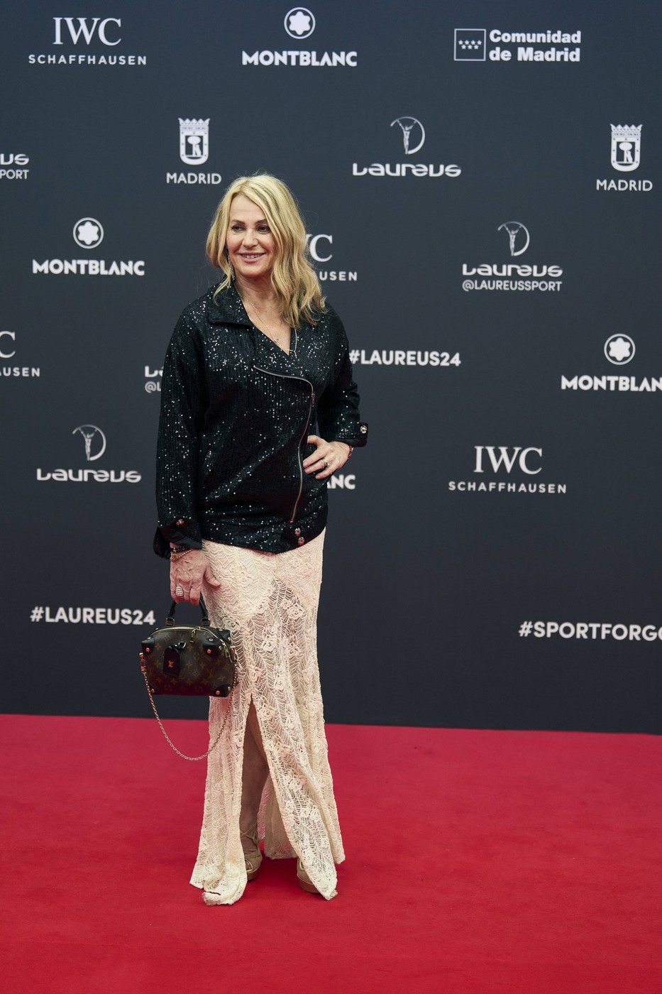 Laureus World Sports Awards Madrid 2024 - Red Carpet Nadia Comaneci attends Laureus World Sports Awards Madrid 2024 - Red Carpet at Palacio de Cibeles on April 22, 2024 in Madrid, Spain Photo by IMAGO/MPG Madrid Palacio de Cibeles Madrid Spain Copyright: xMPGx,Image: 867113773, License: Rights-managed, Restrictions: PUBLICATIONxNOTxINxESPxNED, Credit images as 
