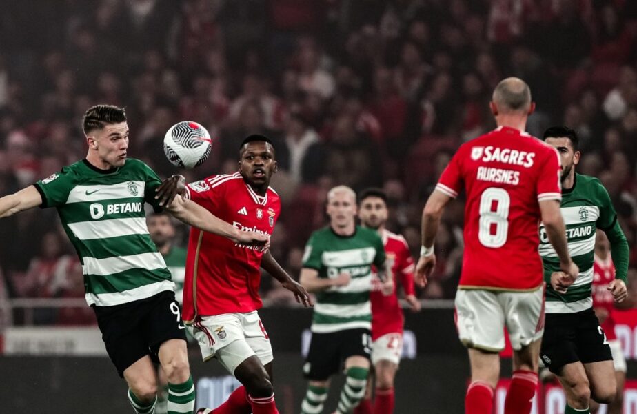 Sporting Lisabona – Benfica 2-1. „Leii” au câştigat în prelungiri marele derby, cu un gol fabulos! Pas uriaş către titlu