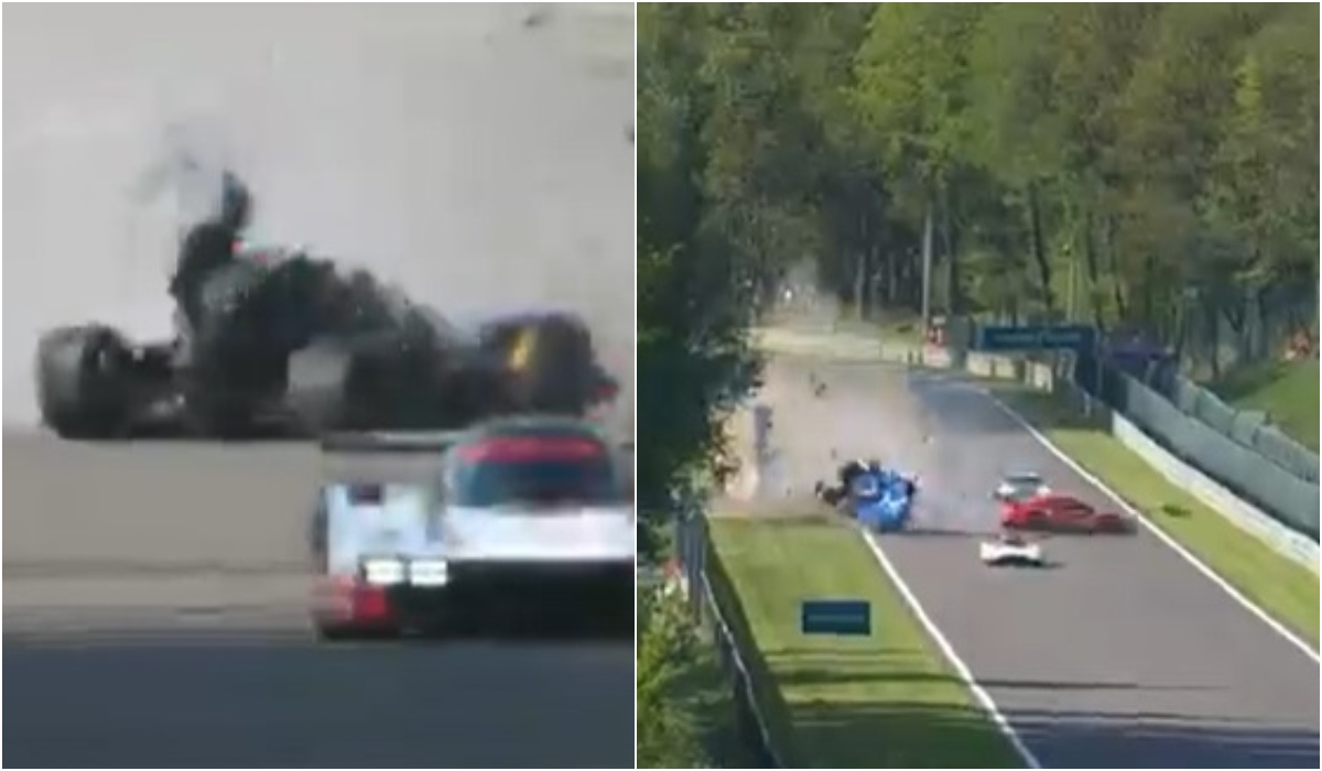 Accident teribil la FIA World Endurance Championship 2024. Cursa a fost oprită imediat. Earl Bamber şi-a făcut maşina praf