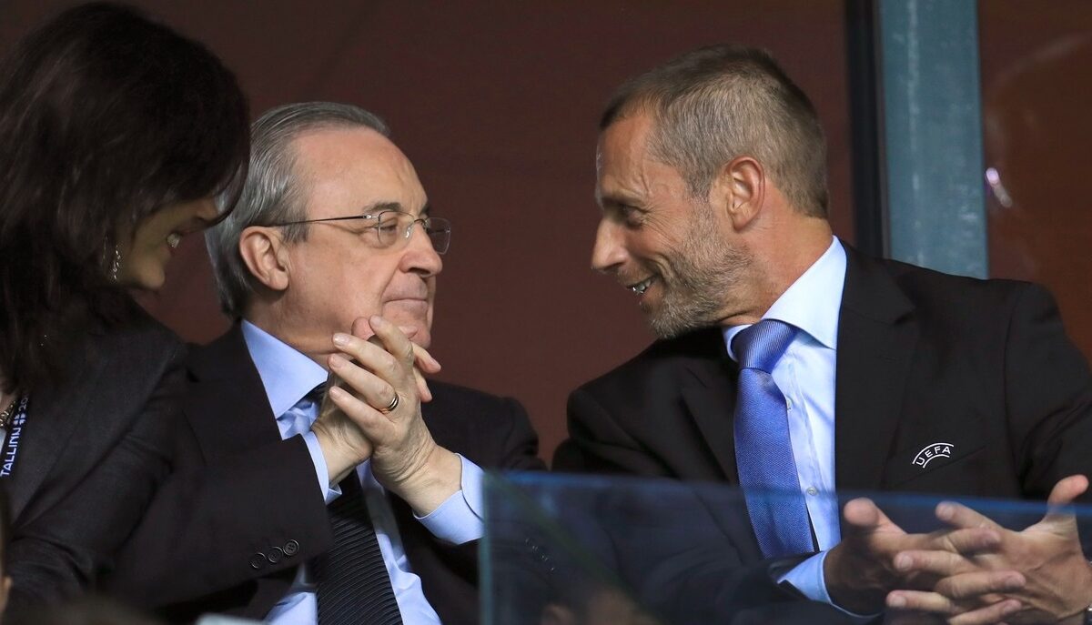 Florentino Perez, făcut praf de preşedintele UEFA, Ceferin