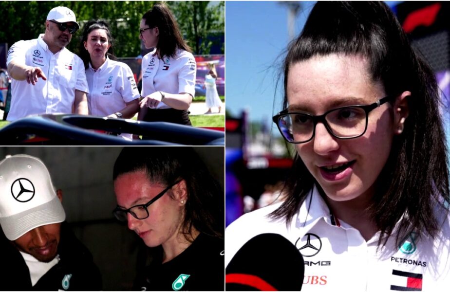 Cristina Şerban e românca de 21 de ani care lucrează la Mercedes şi a dezvăluit ce dialog genial a avut cu Lewis Hamilton
