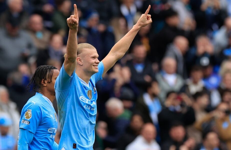 Erling Haaland, cifre fabuloase la Manchester City! Starul norvegian a făcut show și a marcat patru goluri