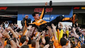 Bucurie nebună la McLaren, după ce Lando Norris a câștigat Marele Premiu de la Miami! Pilotul, copleșit de emoții
