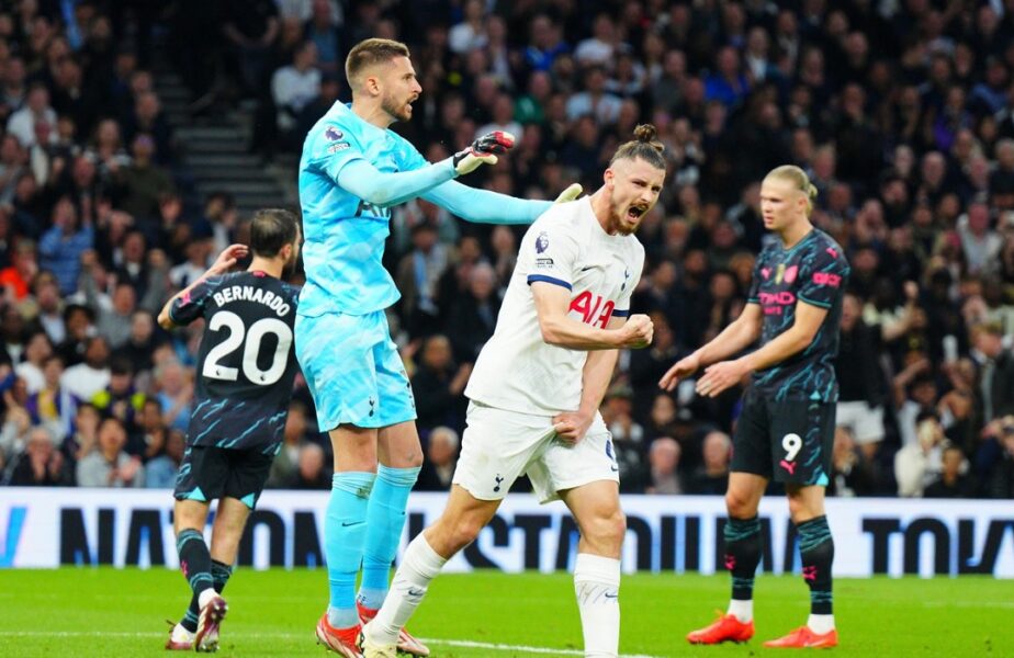 Nota primită de Radu Drăguşin în Tottenham – Manchester City 0-2! Fundaşul român a avut intervenţia serii la Londra