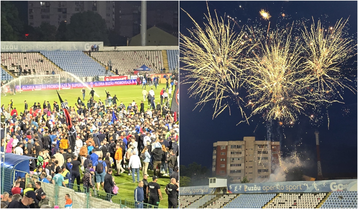 Gloria Buzău a promovat în Liga 1! Focuri de artificii la Buzău, după performanţa uriaşă!