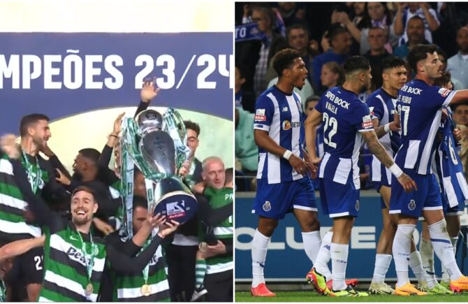 Sporting – Chaves 3-0 şi Braga – Porto 0-1, în AntenaPLAY! Sporting a primit trofeul, Porto merge în grupele Europa League