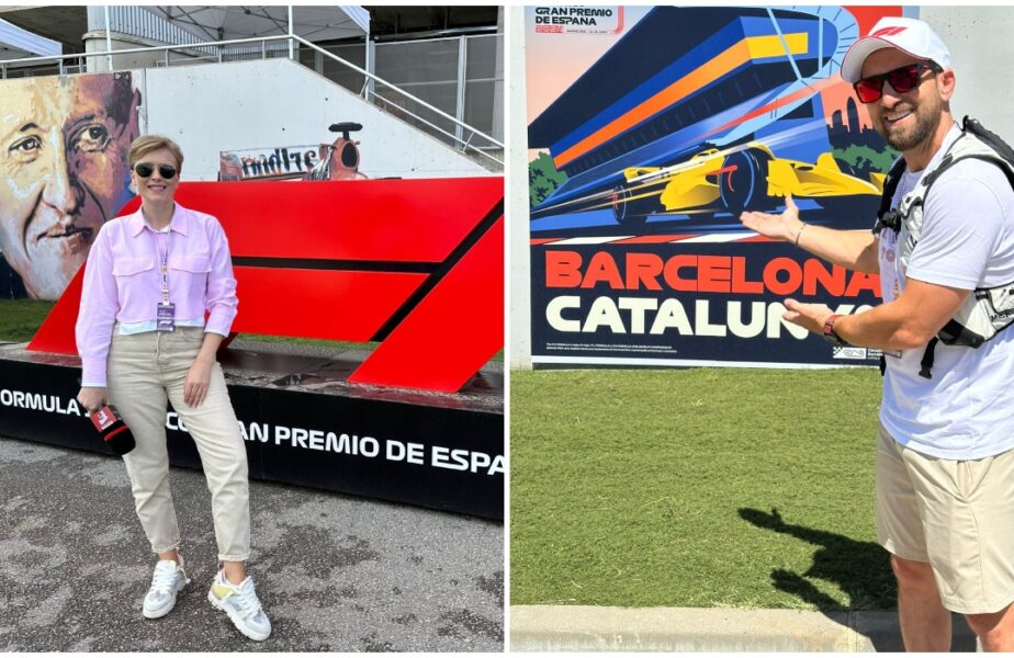 Alexandra Tudor şi Dani Oţil trăiesc live experienţa Formula 1 la Marele Premiu de la Barcelona